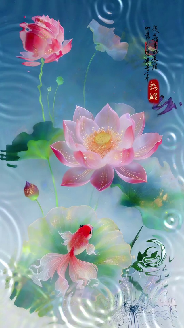荷塘锦鲤 4K超清