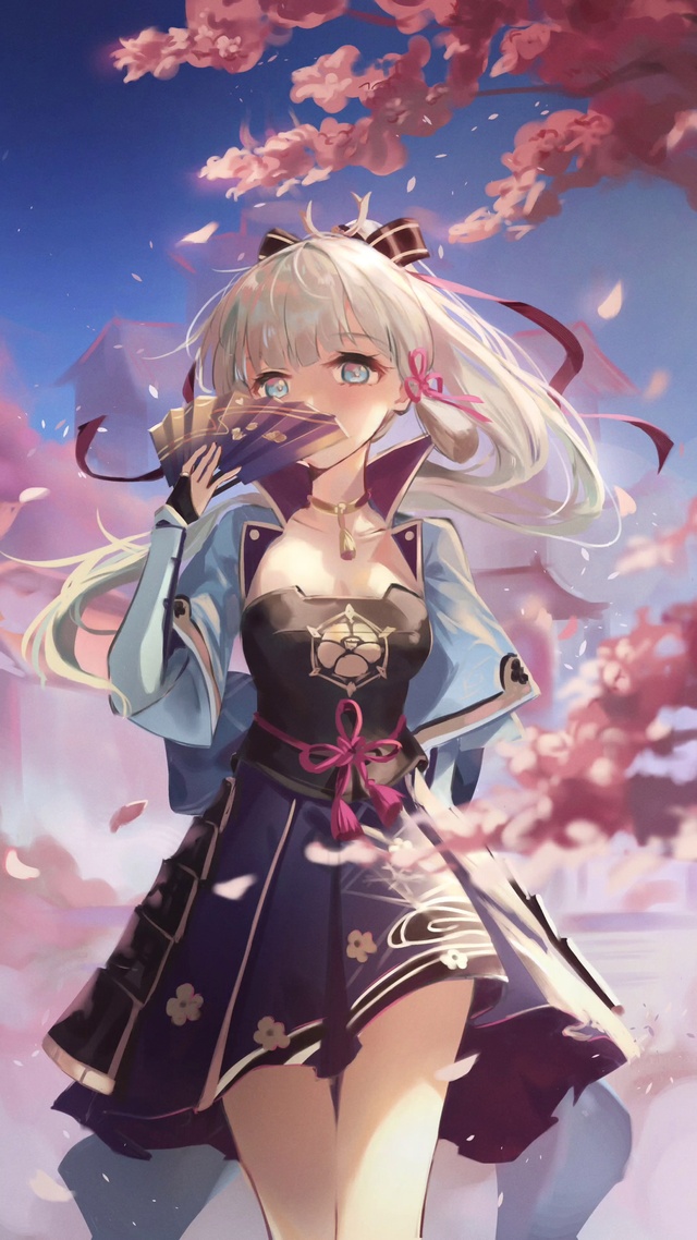 樱花树下的女孩4k