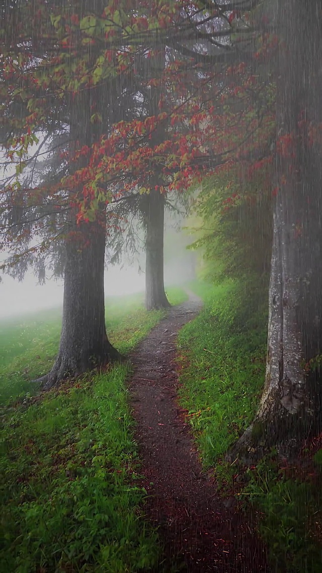爆款雨天意境壁纸