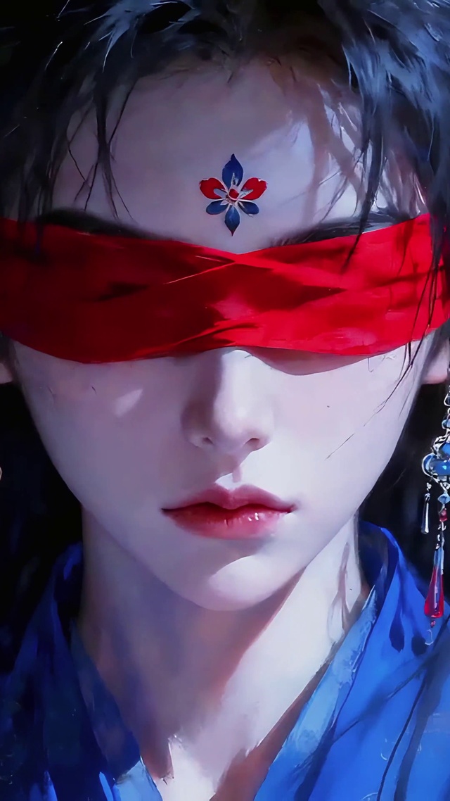 克莱因蓝蒙眼侠女