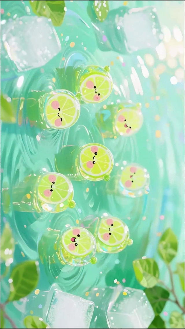 小清新可爱水晶柠檬