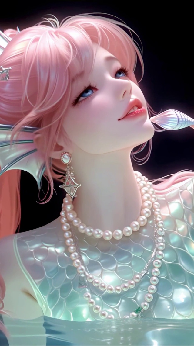 粉毛高马尾女神