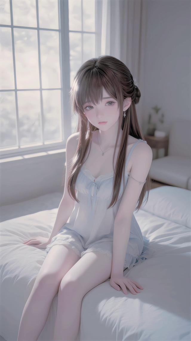 清透感宅家温柔少女