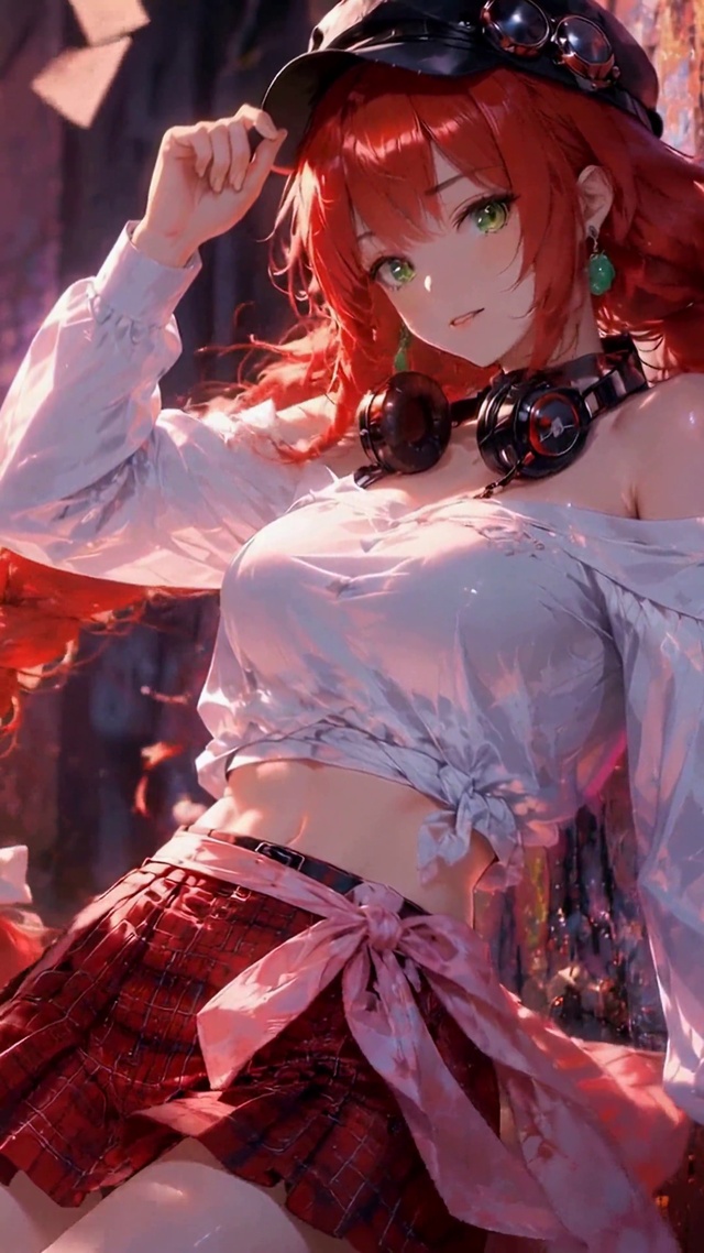 雨夜红发少女