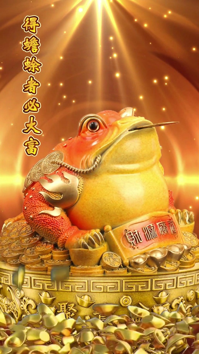 招财蟾蜍，财运值拉满！