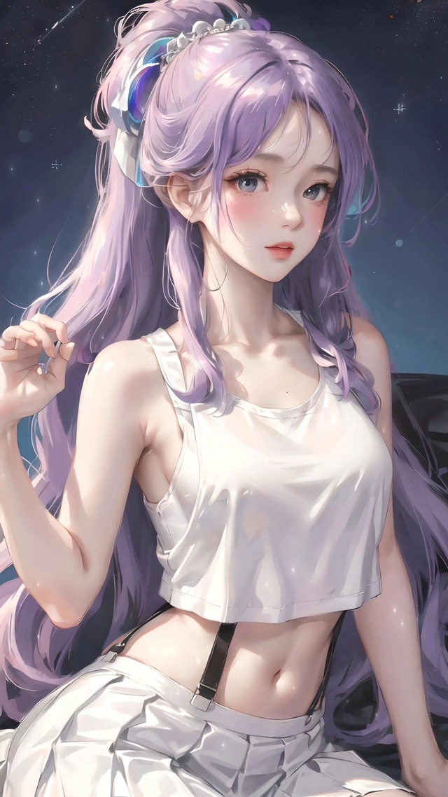 魔紫发少女