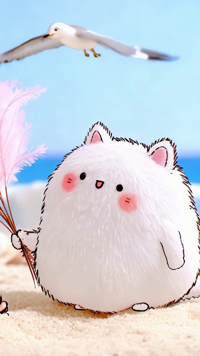 软萌团子的海滨时光