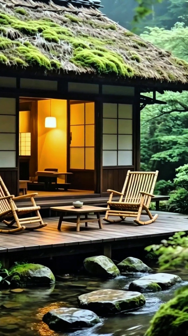 治愈溪边小屋4K