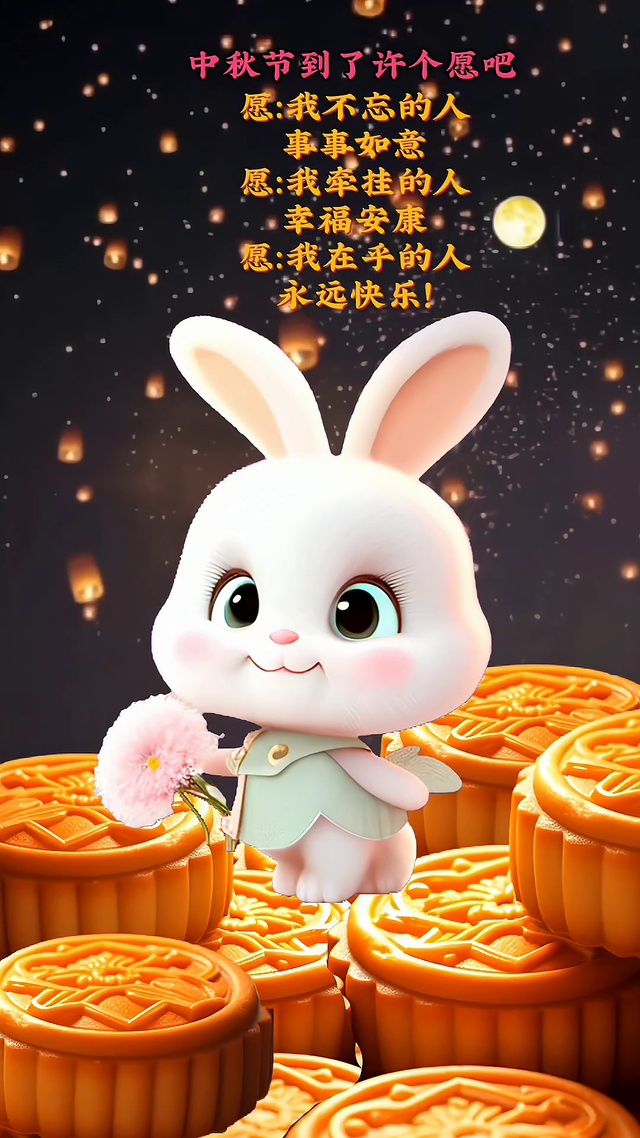 可爱‖治愈‖中秋节祝福语