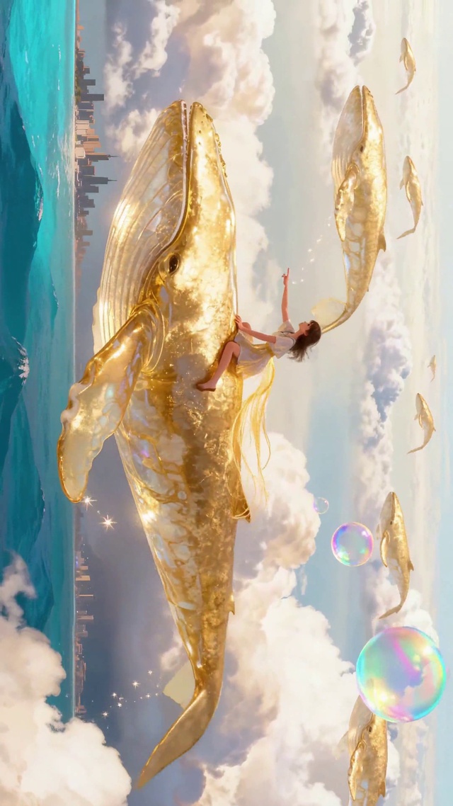 梦幻海上游鲸