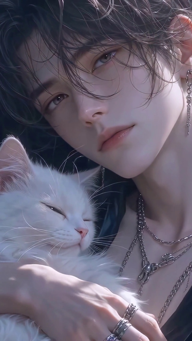 美少年和猫