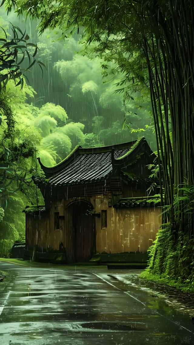 有人等烟雨，有人怪雨急，有人在等伞，有人等雨停