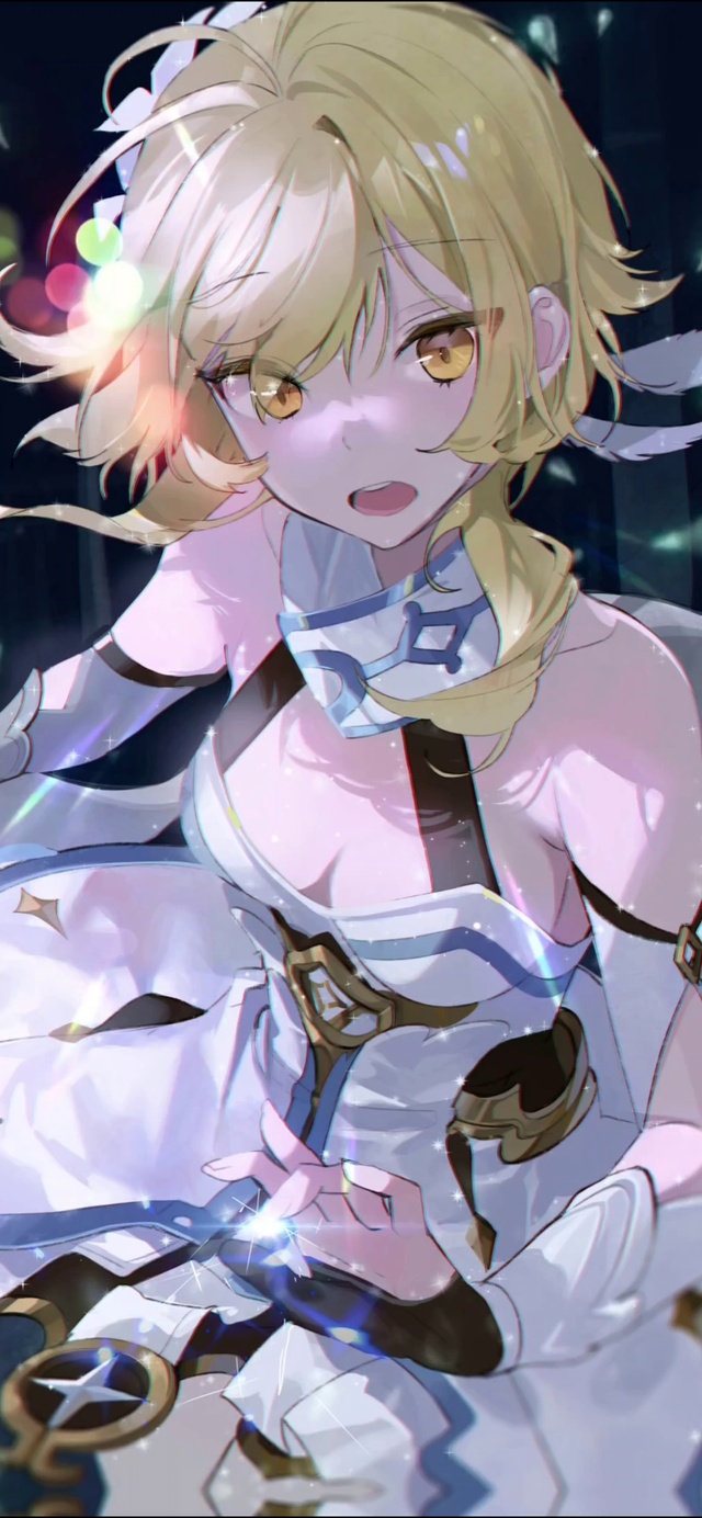 黄发二次元少女