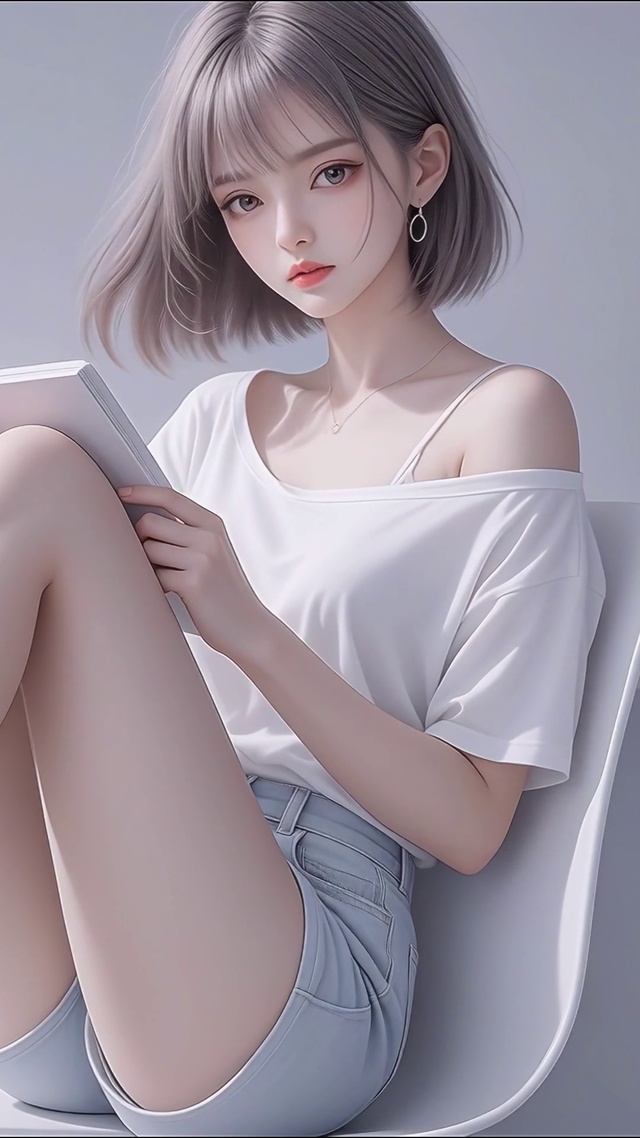 短发御姐风美女高清4k