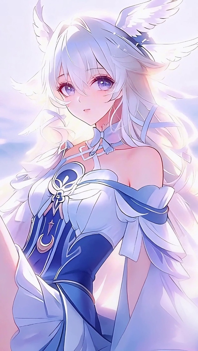 唯美梦幻海边月神