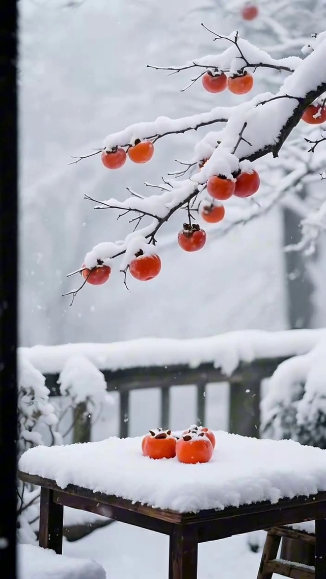 故乡的柿子熟了