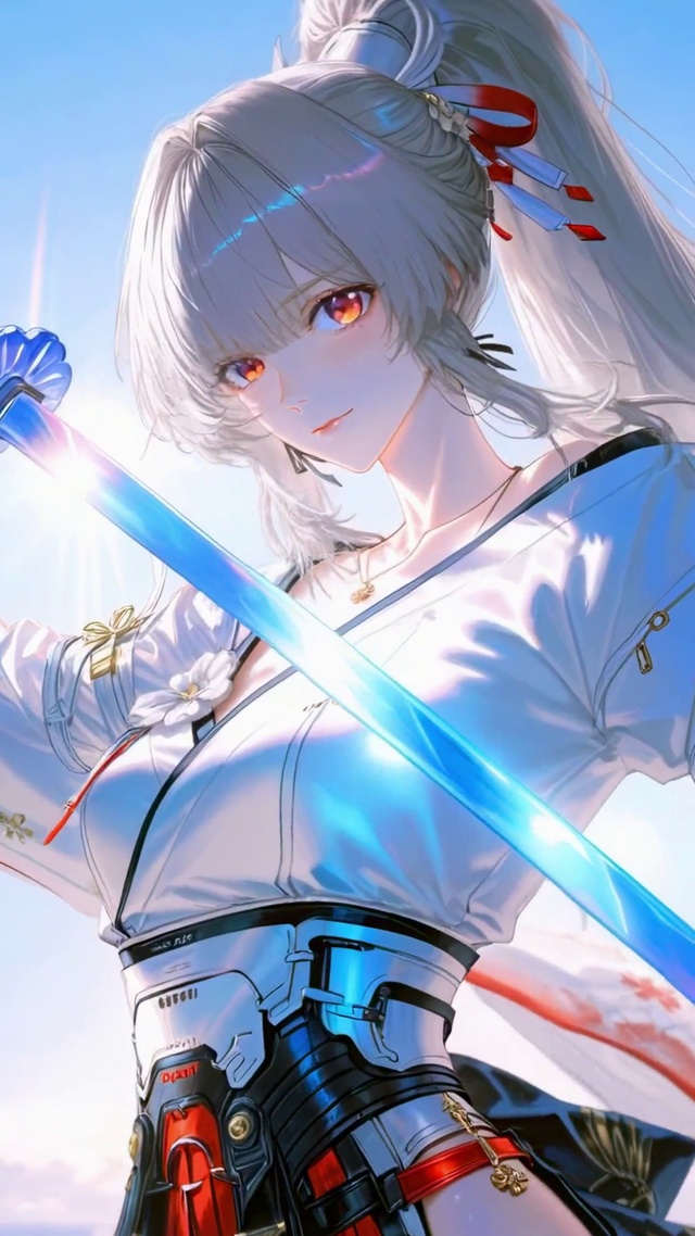 晴空白发赤瞳绯雪