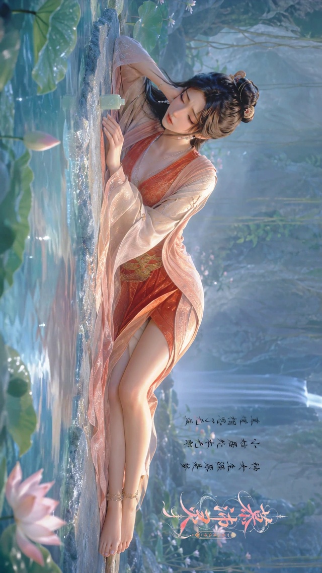 慕沛灵侧躺
