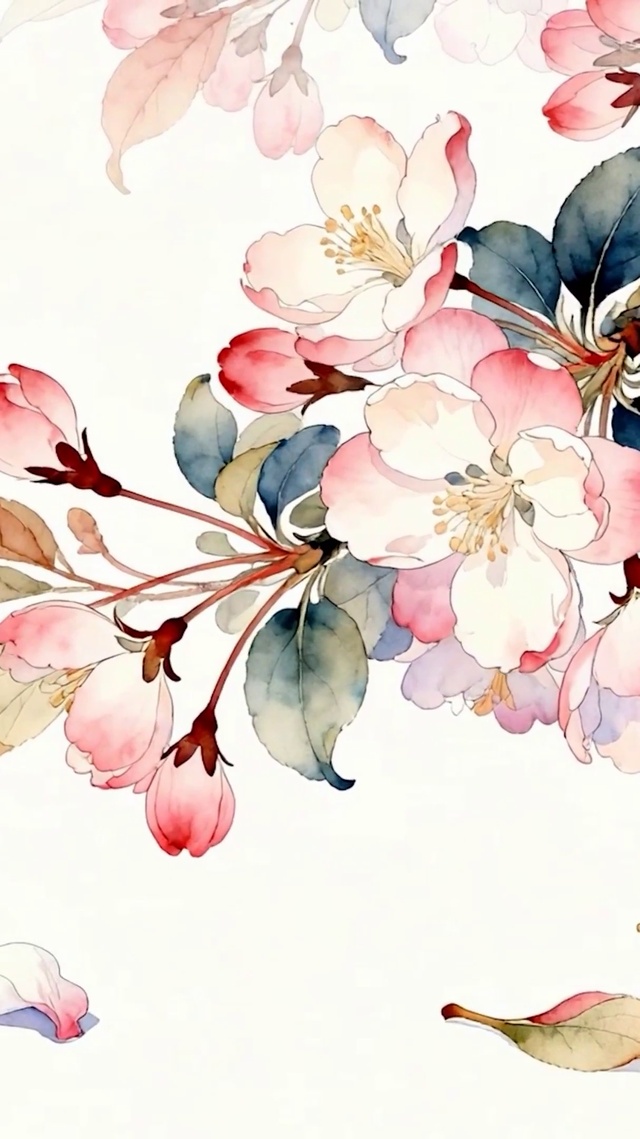 护眼小清新花朵