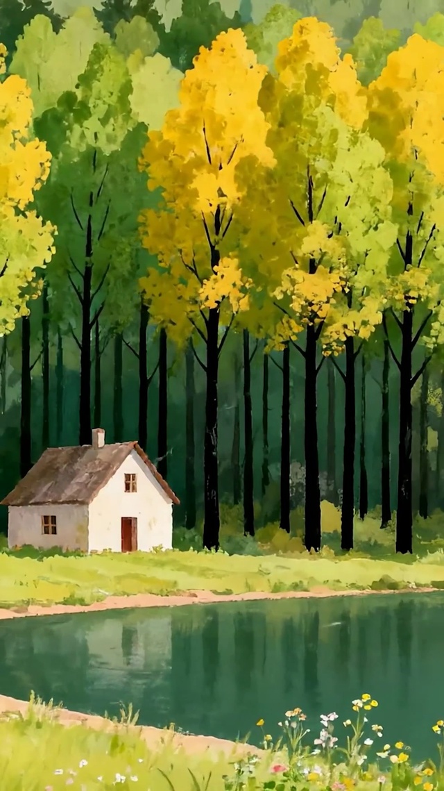 护眼绿景