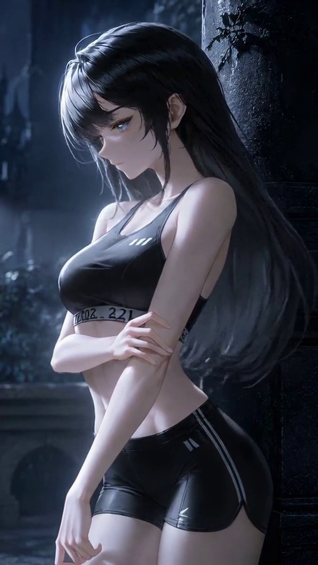 寂静月夜黑玫瑰女孩