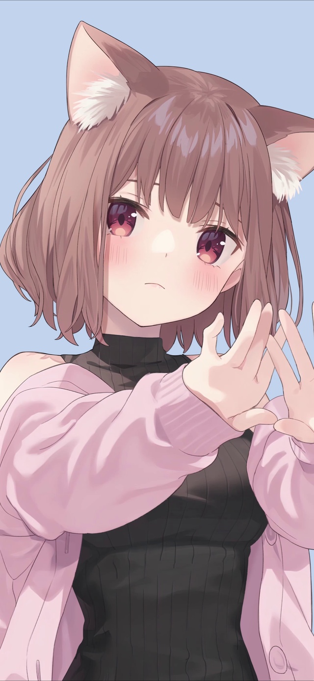 猫耳女孩可爱捏  蓝色2K动态壁纸
原图画师pixv：jimmy
原图ID：89860764
动态制作：Ae小兔几