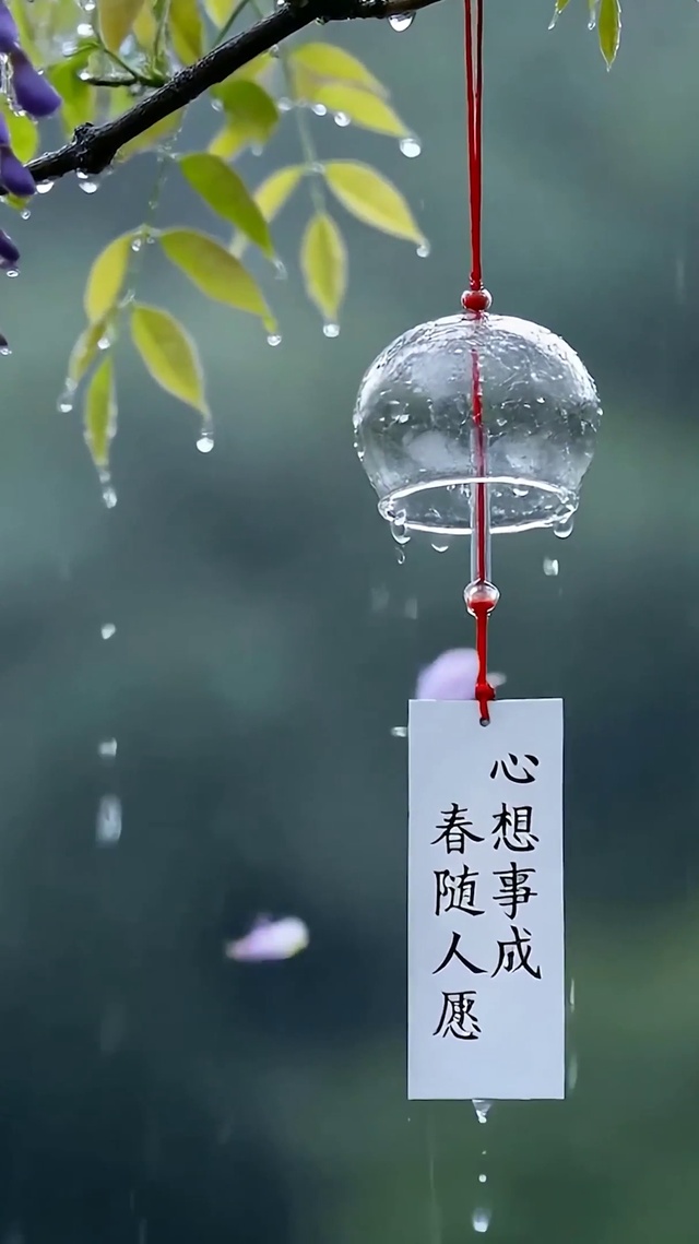 雨天树木