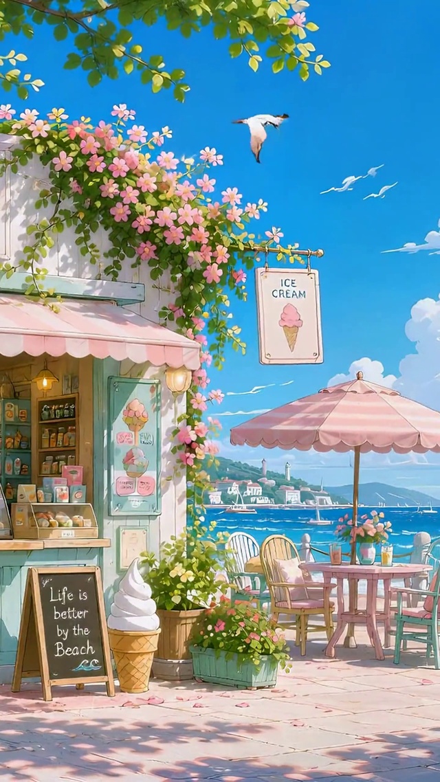 治愈海边清新杂货小店
