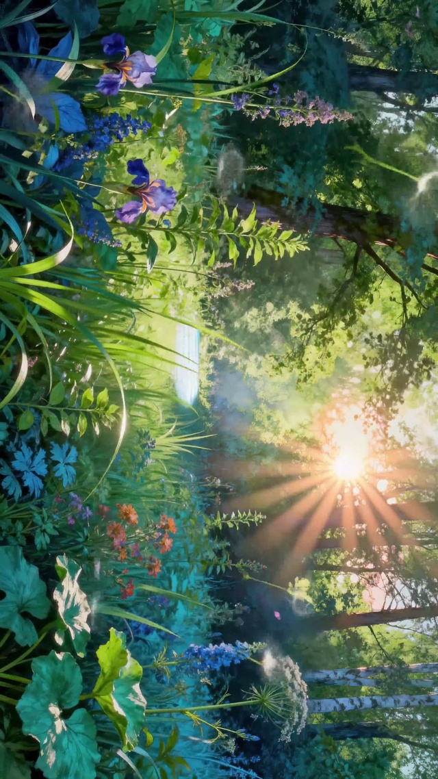 金缕穿林・花野晨曦的自然诗画