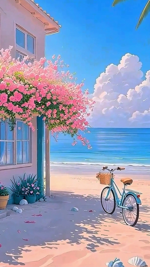 治愈蓝天大海4K