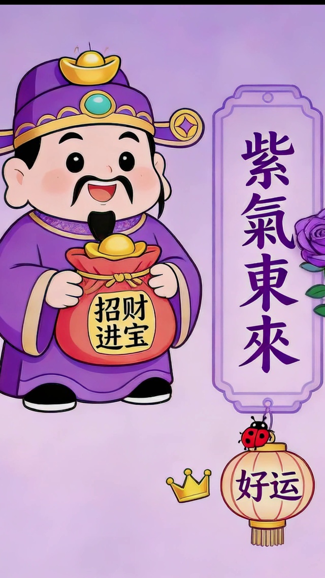 招财纳福紫气来