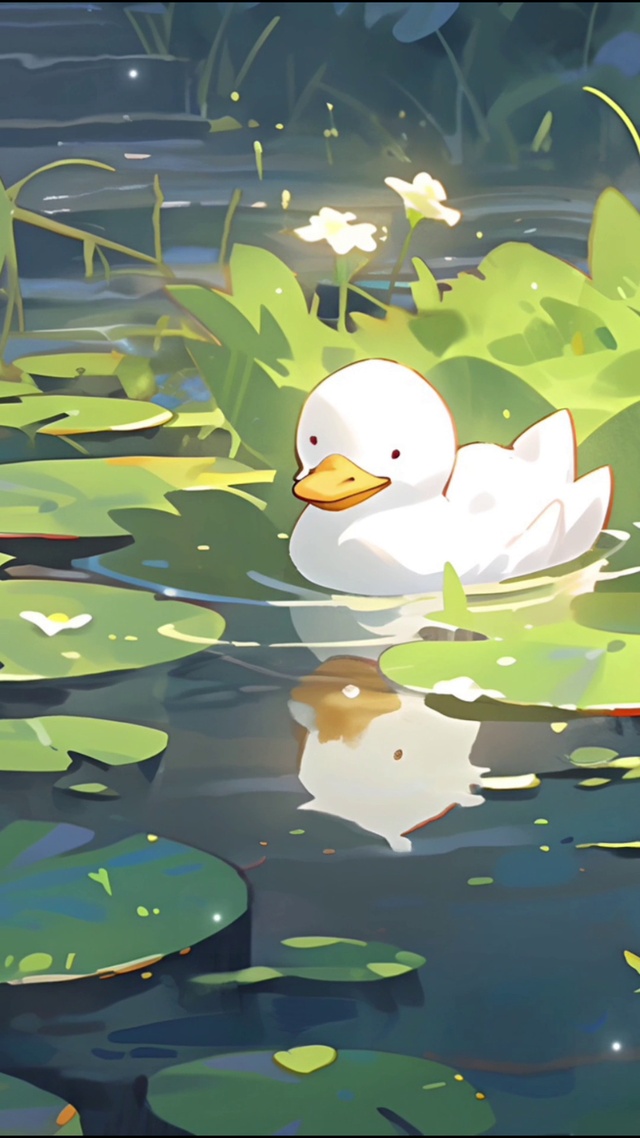 荷塘小鸭鸭