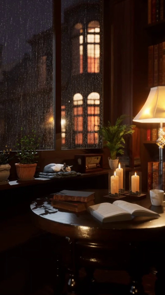 有雨声 - 雨落在窗户上