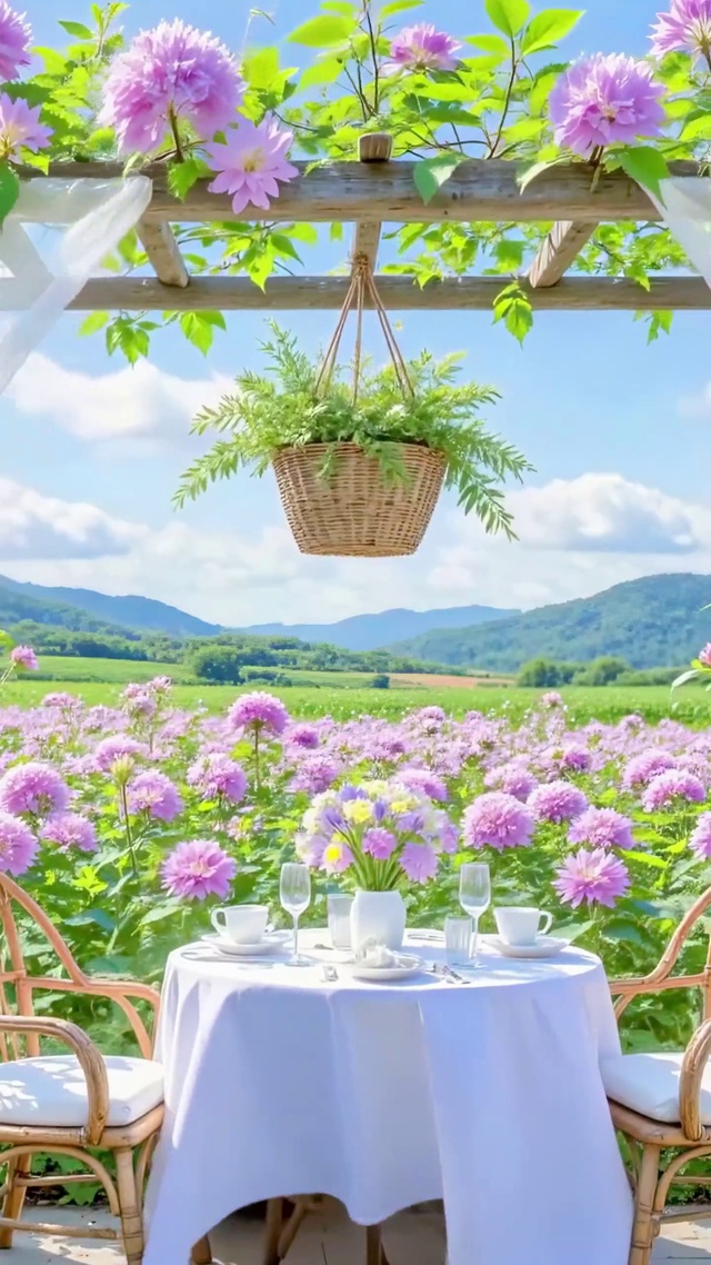 紫花田凉亭