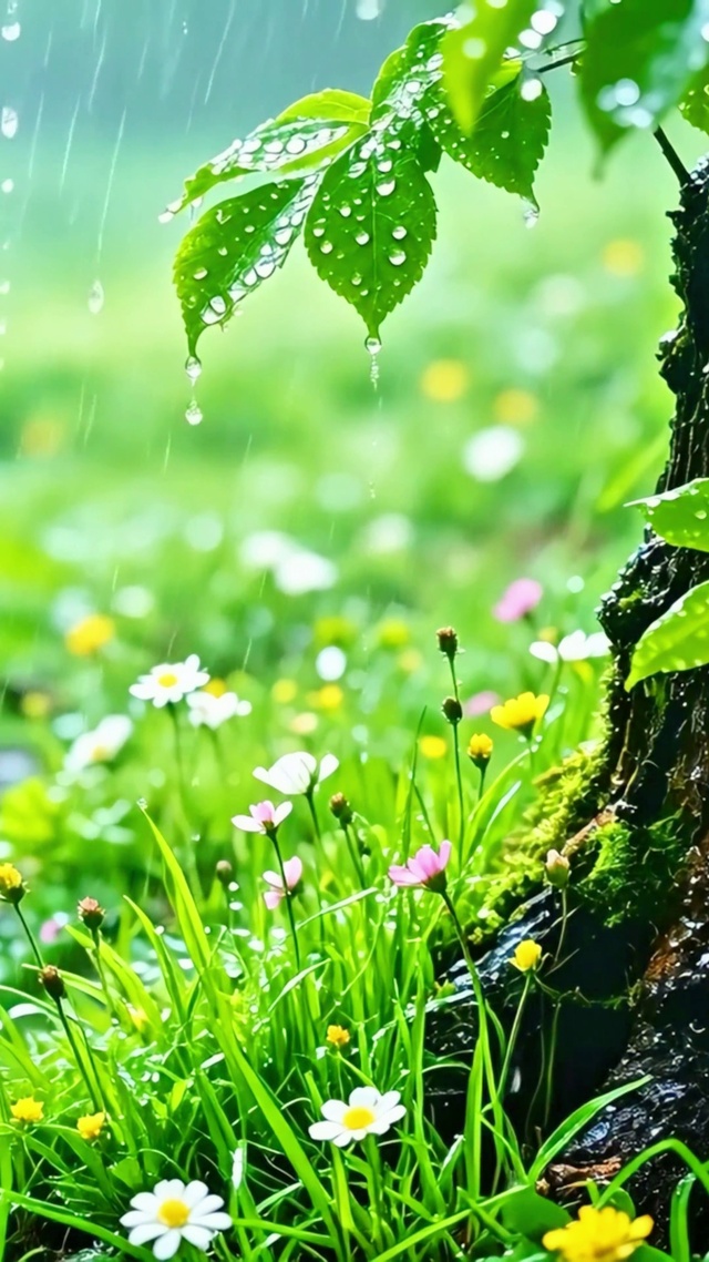 护眼治愈小雨4K