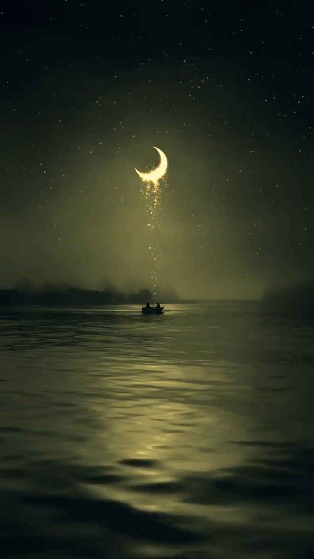 月光倾泻深海，你跌进我的梦里