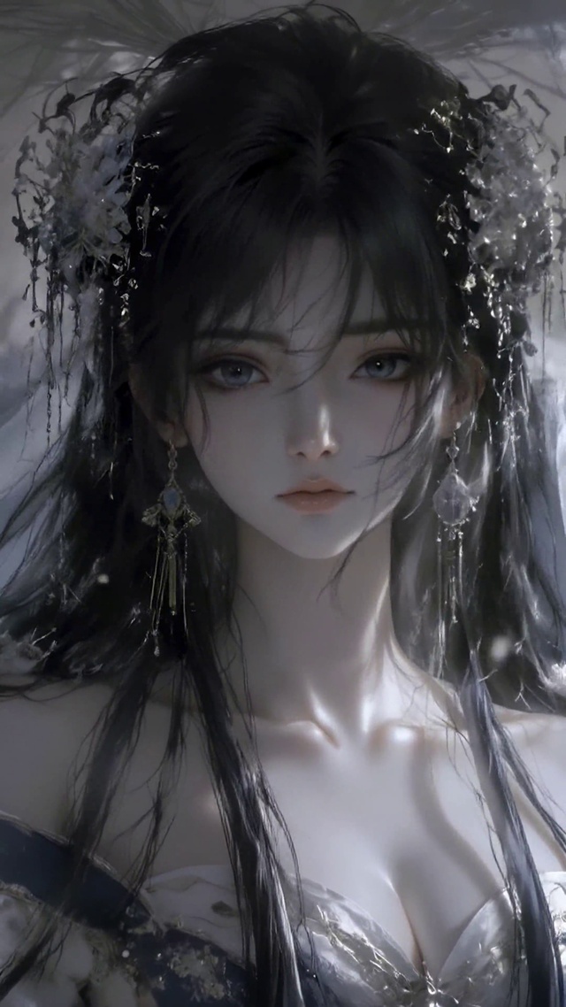 樱花下的古风清冷女神
