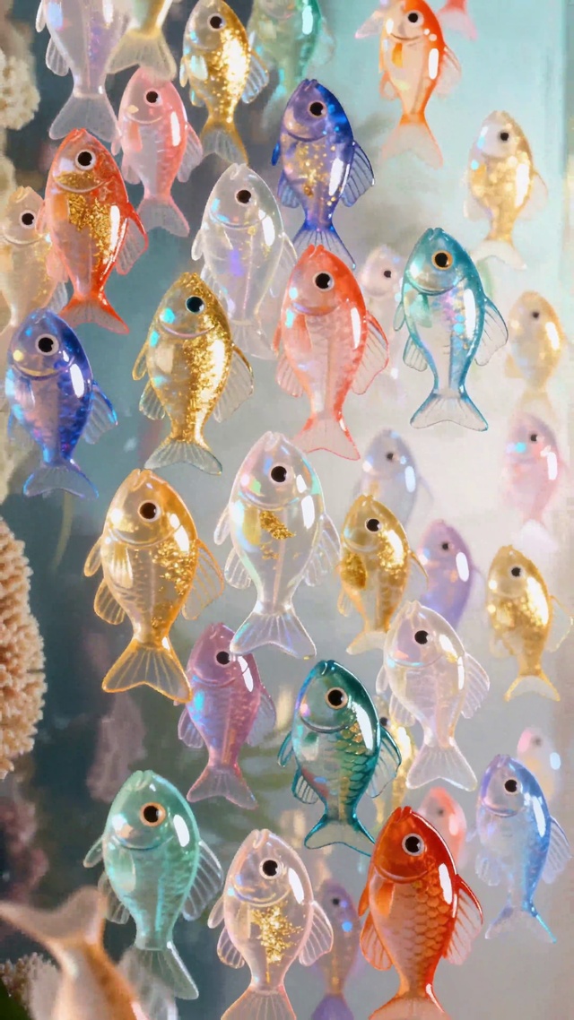 海底小清新彩色鱼群自由自在