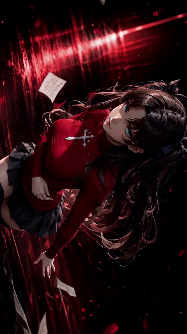 暗夜红瞳少女