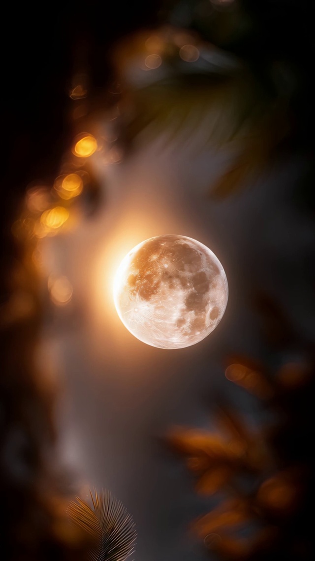 夜晚的月亮