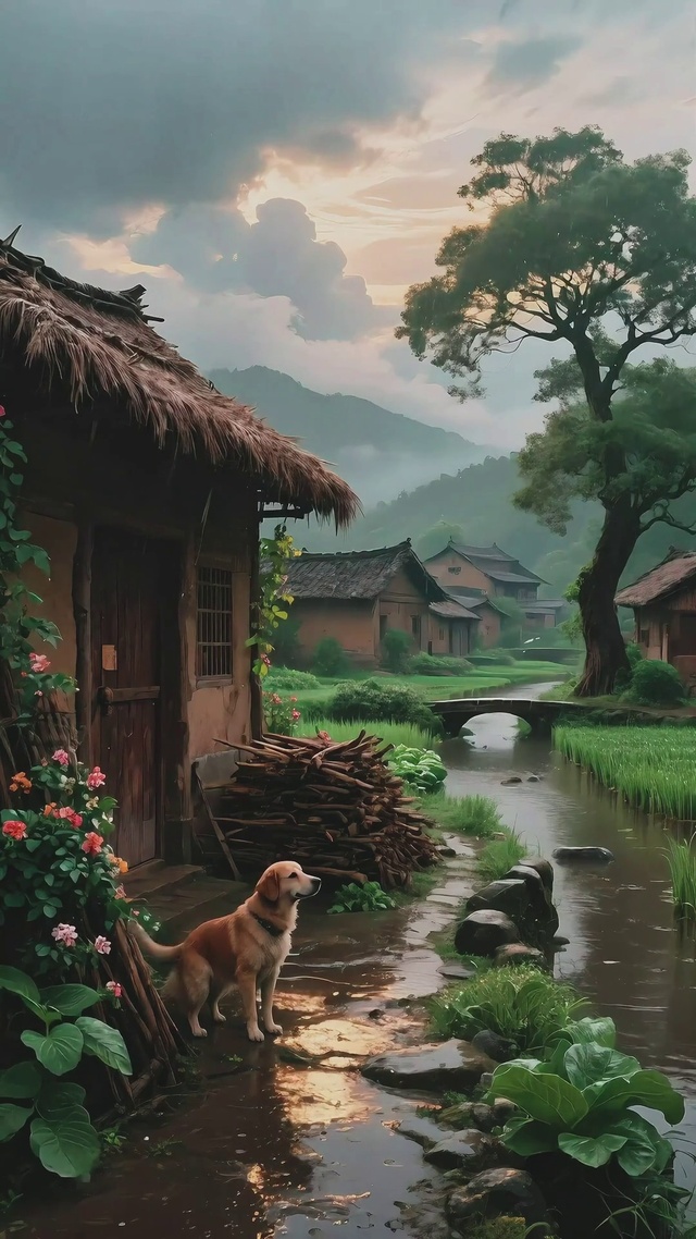 春雨小景