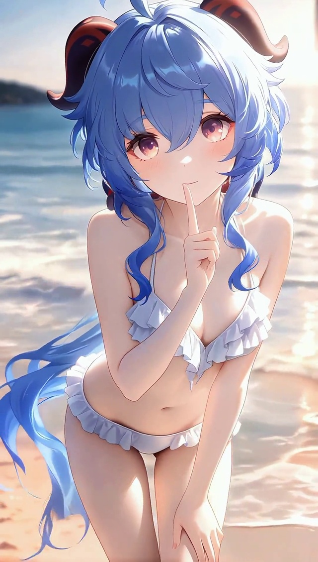 甘雨丨夏日海滩