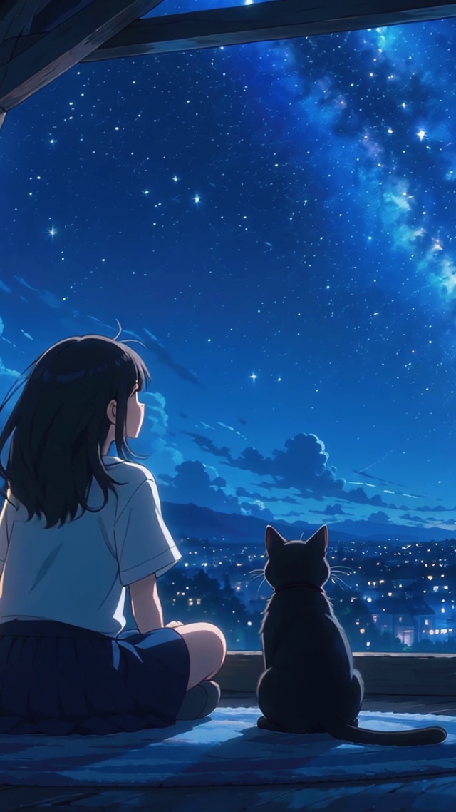 夜晚银河星空