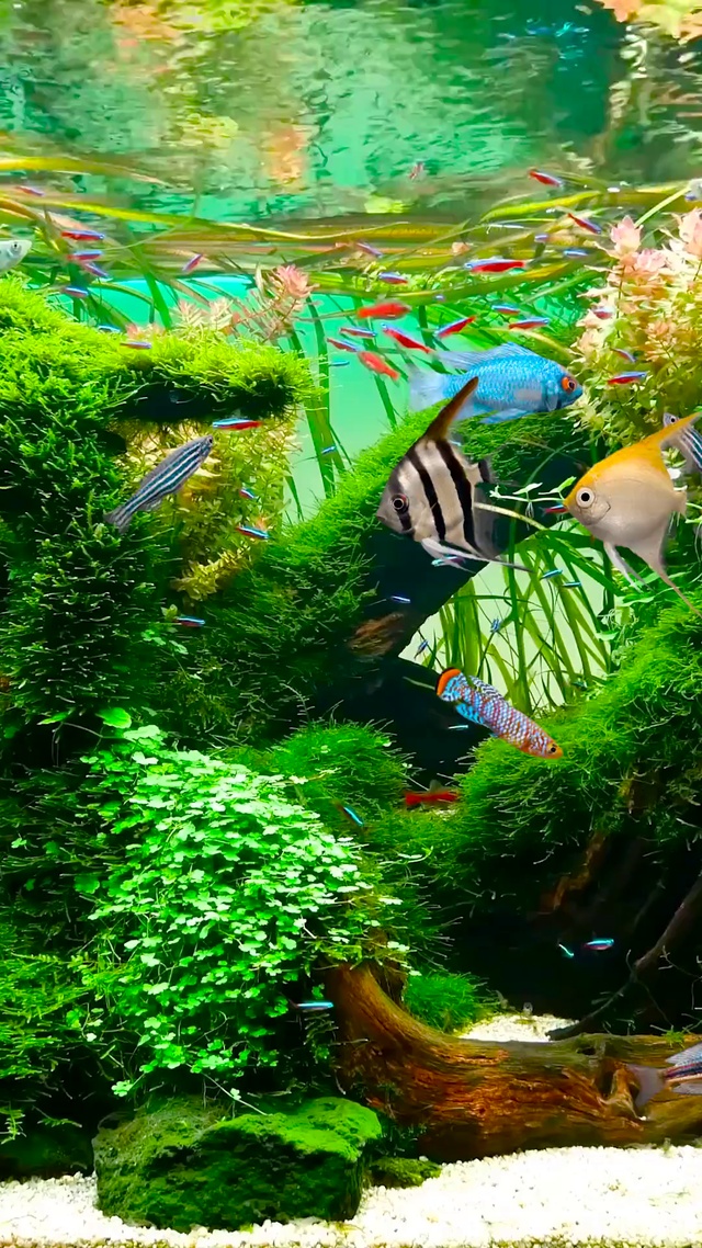 护眼绿草水族馆