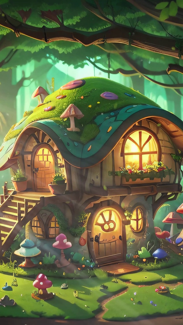 唯美深林童话小屋