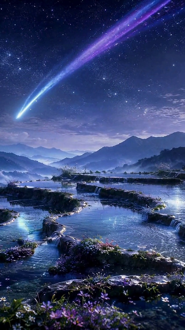 星月山谷夜景