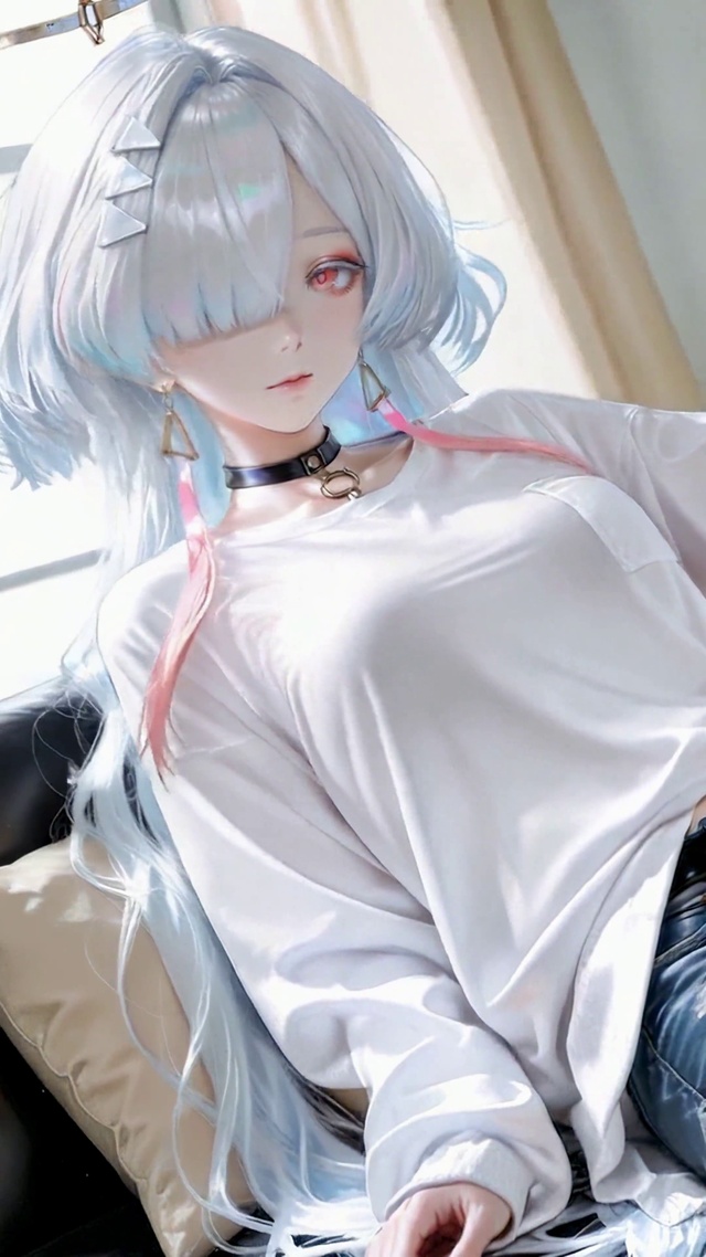 银发美少女居家日常莫宁