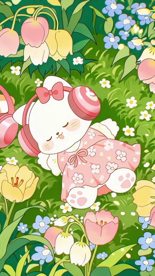 铃兰与小猫的春日童话