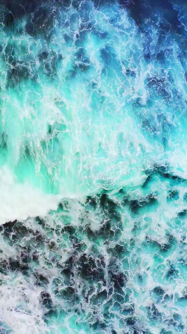 唯美大海浪花4K