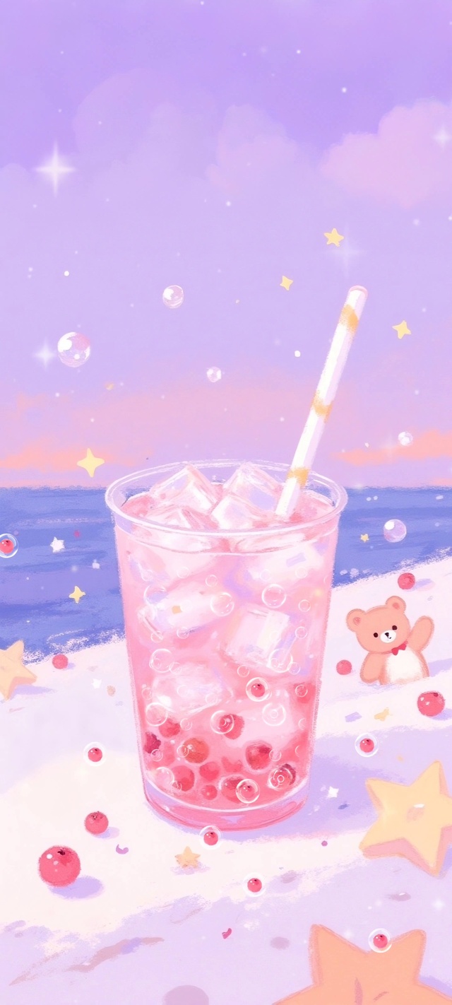 车厘子气泡饮·小熊嬉游星梦记